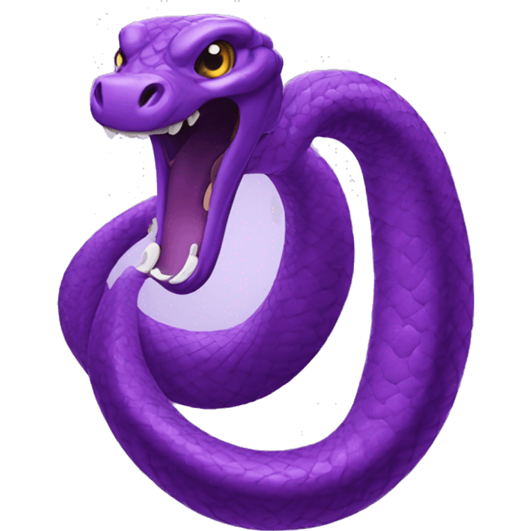 Purple cobra emoji