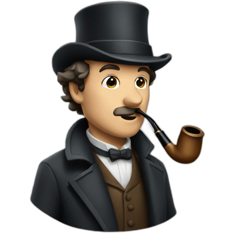 Sherlock holmes with hat and pipe emoji