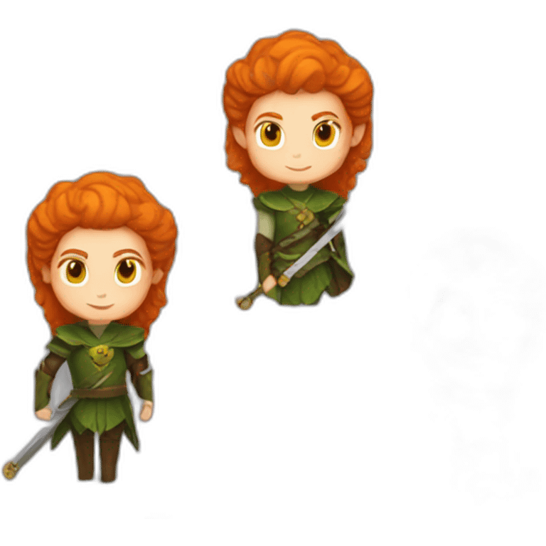 ginger-elf-sword-queen emoji