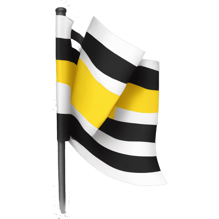 black yellow white flag emoji