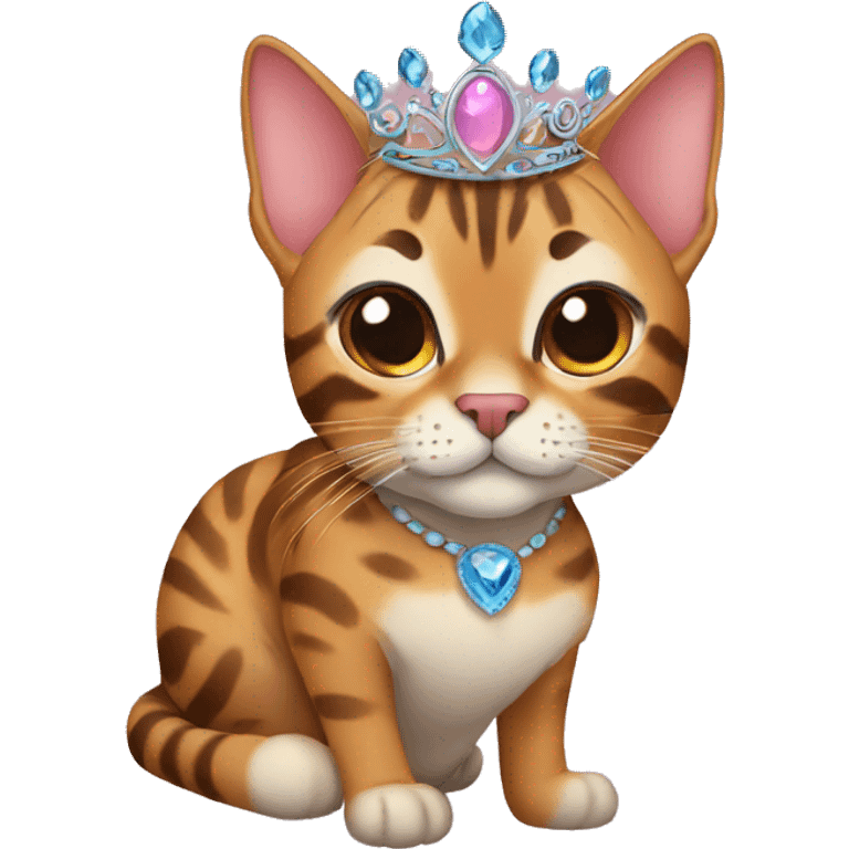 Bengal Cat Princess emoji