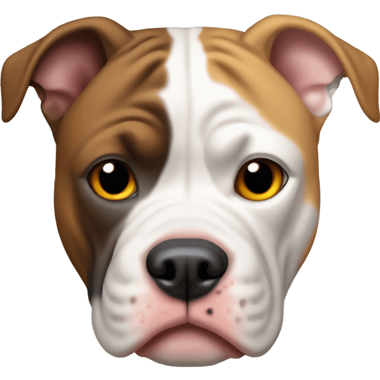 Pitbull and Continental Bulldog mix  emoji