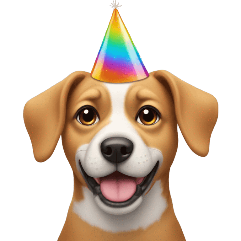 dog with a party hat emoji