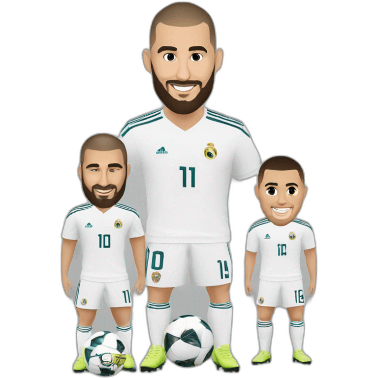 Karim Benzema with ronaldo emoji