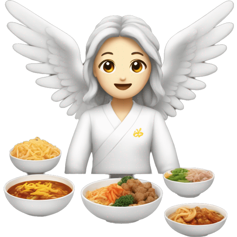 above angel korean food emoji