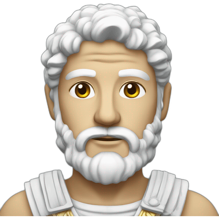 Roman high white emoji