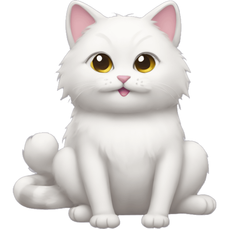 fluffyCat yoga emoji