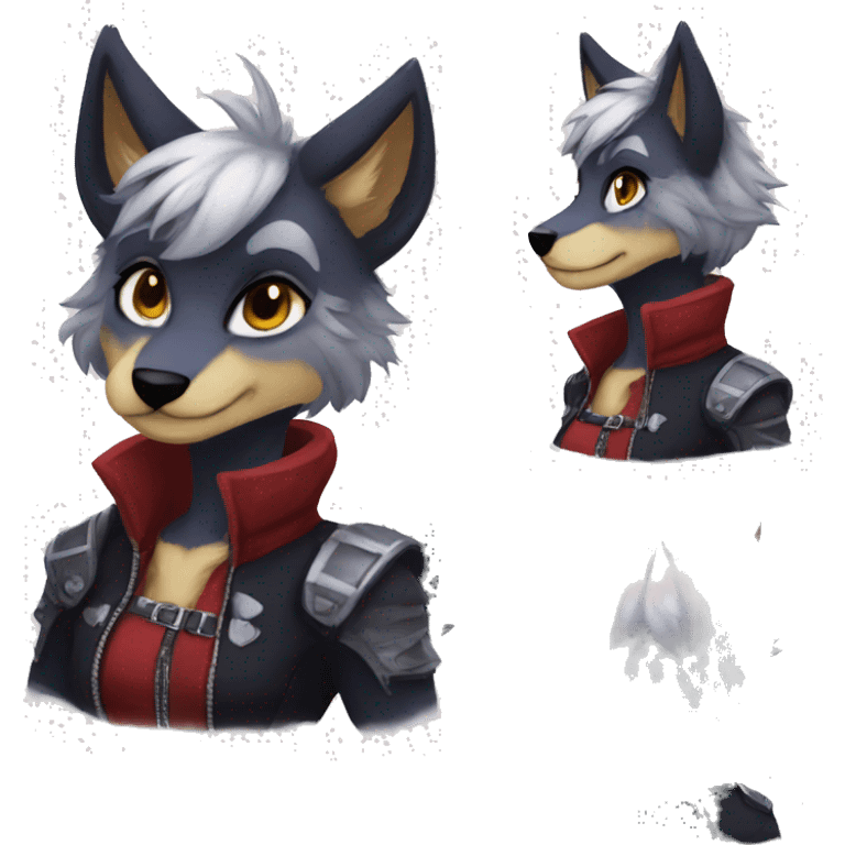 Edgy anthro furry by Falvie, AngieWolf emoji