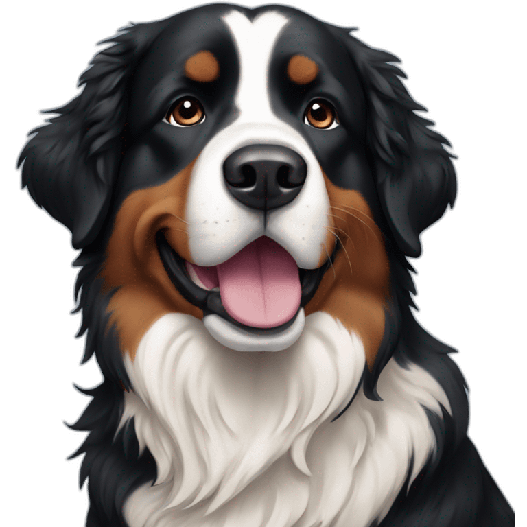 bernese mountain dog winter emoji