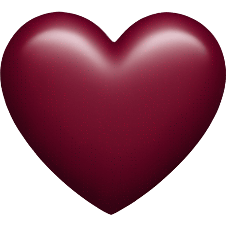 Burgundy heart  emoji