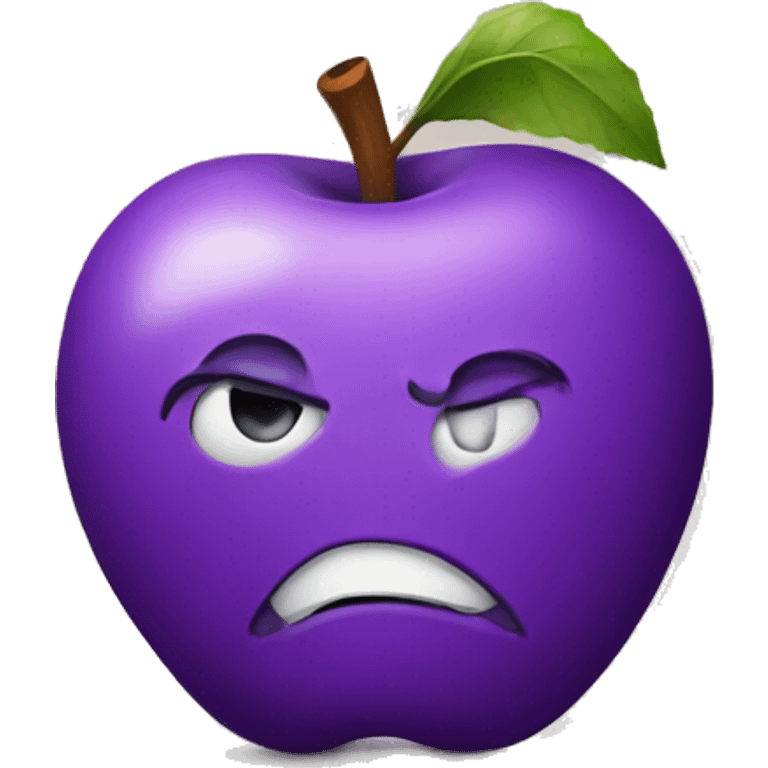 Purple apple emoji