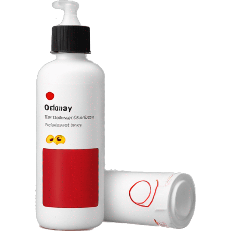 the ordinary peeling solution bottle with label and a red liquid inside emoji