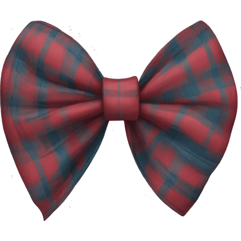 Plaid bow emoji