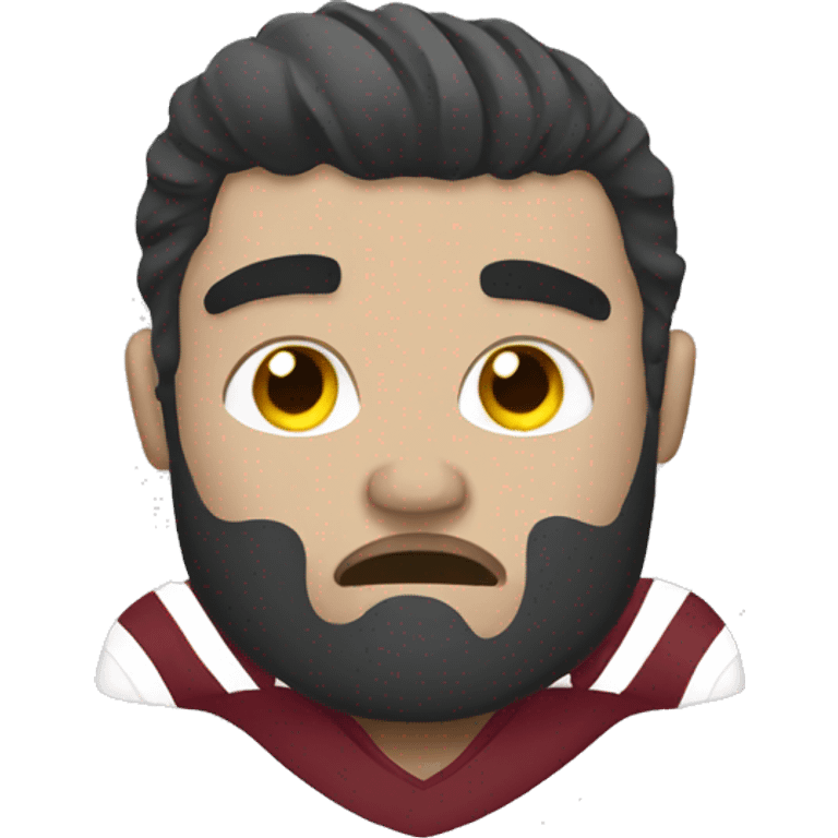 Miserable football  emoji