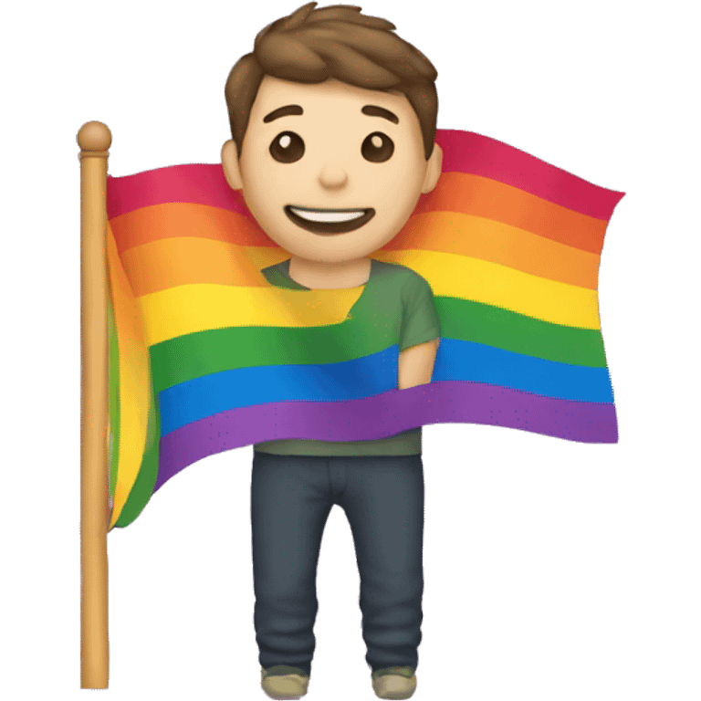 Gay man flag emoji