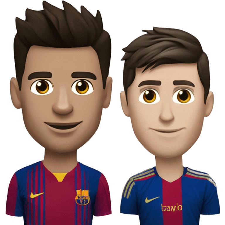 Cristiano Ronaldo and Lionel Messi  emoji