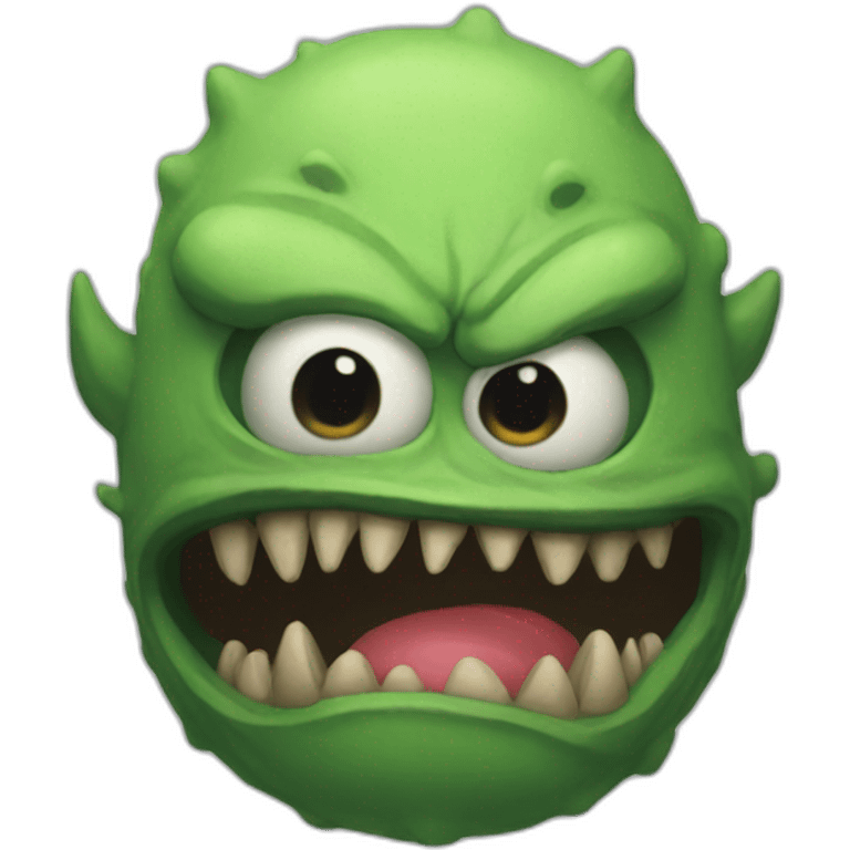 Monstre flippant emoji