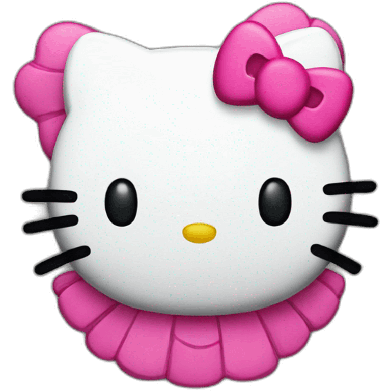 Hello kitty 10 year badge emoji