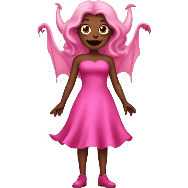 devil in pink dress emoji