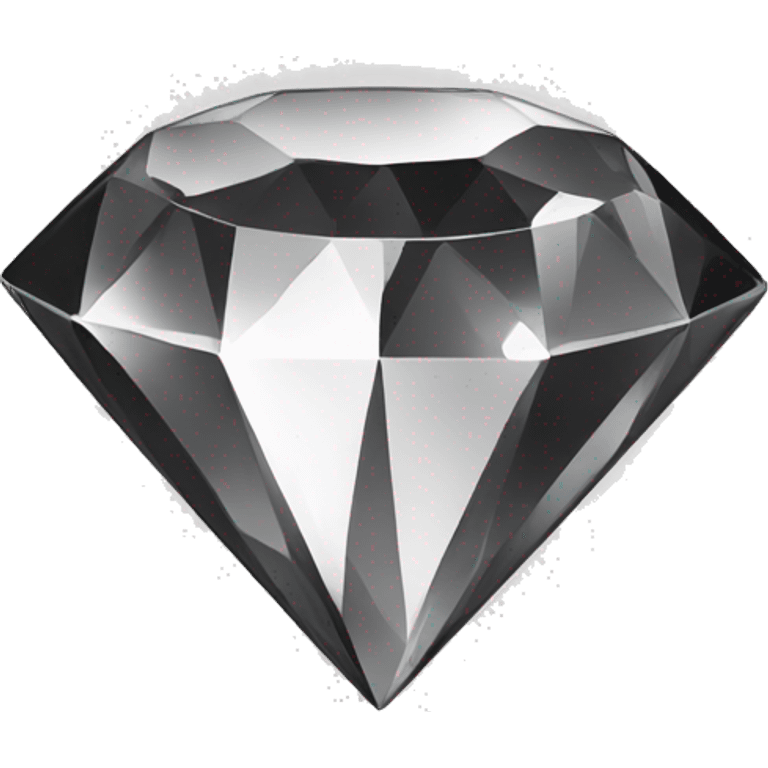 diamond with black and white  emoji