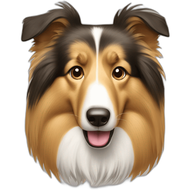 rough collie dog emoji