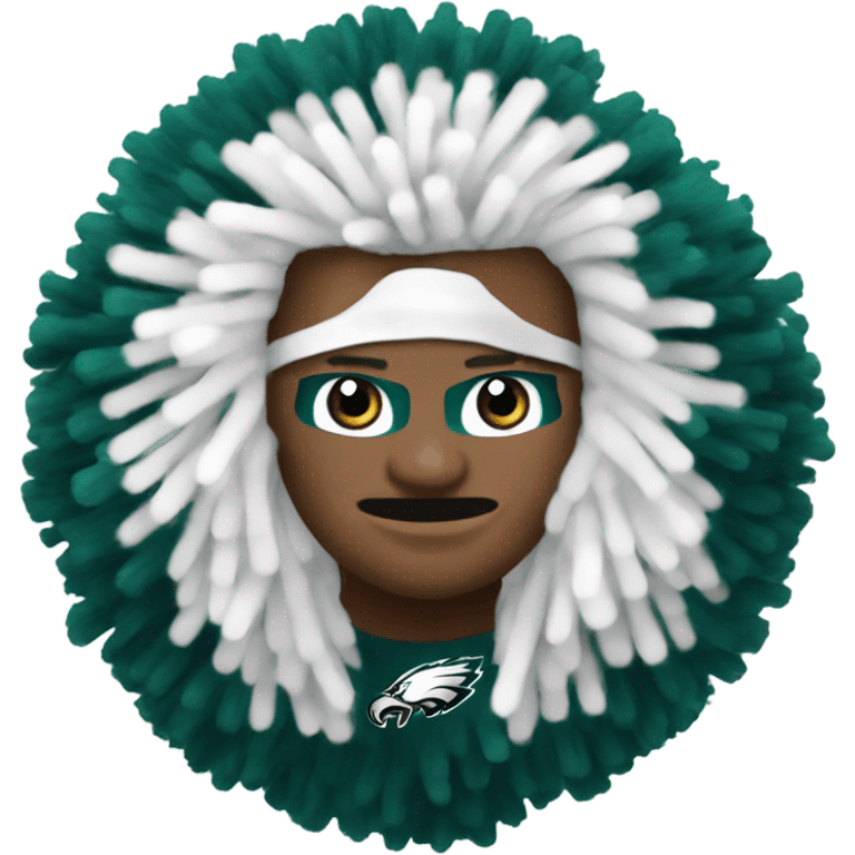 Philadelphia Eagles Pom poms  emoji