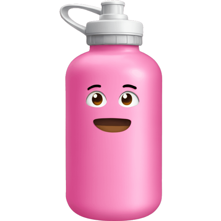 Pink water bottle emoji