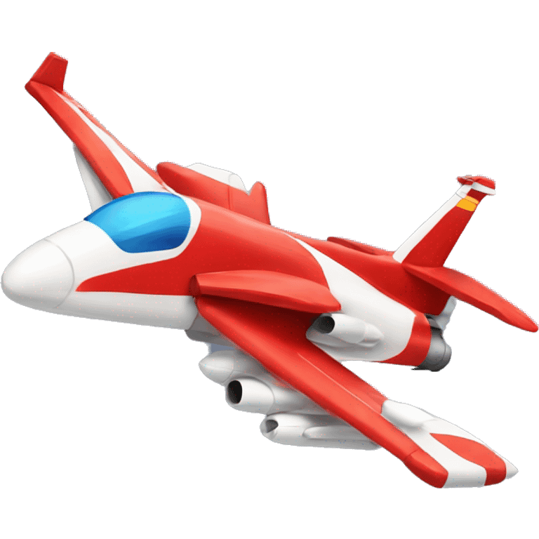 fire truck as a fighter jet plane emoji