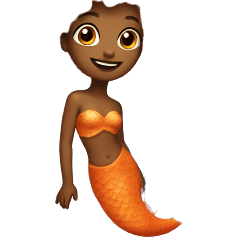 orange mermaid  emoji