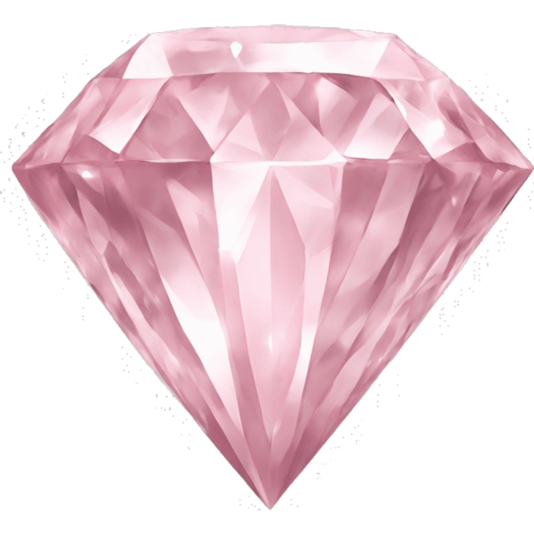 Light pink diamond crystal clear emoji