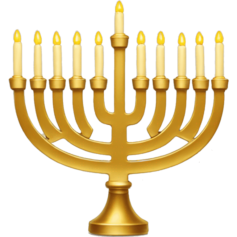 Gold Menorah emoji