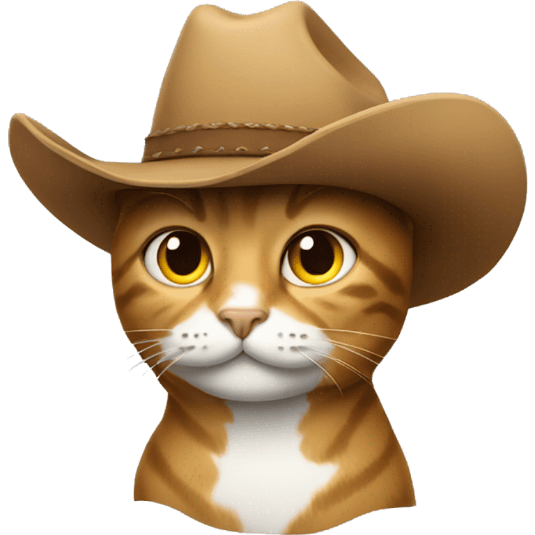 Cat in cowboy hat emoji