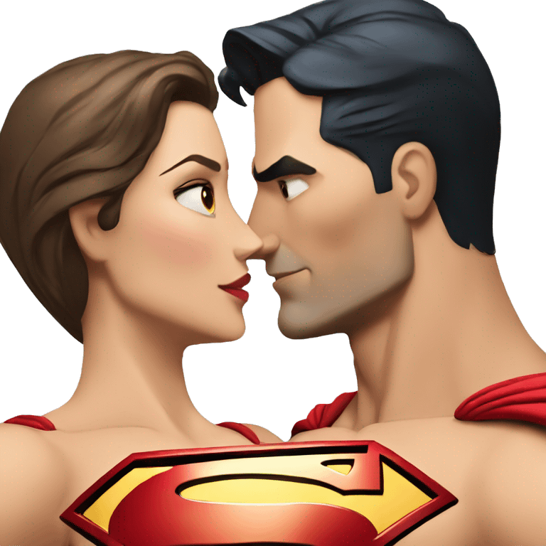 Superman-kiss-Wonder-Woman emoji