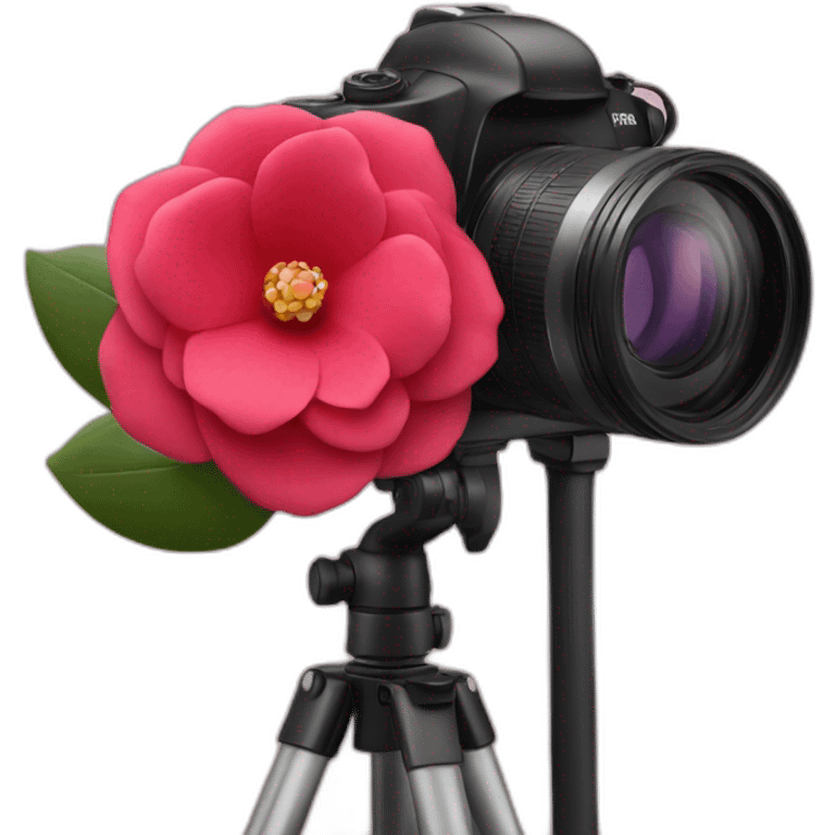 camelia con una camara  emoji