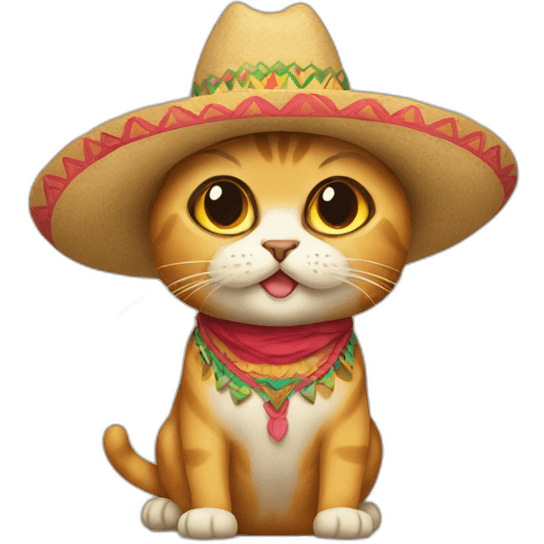 Mexican cat emoji