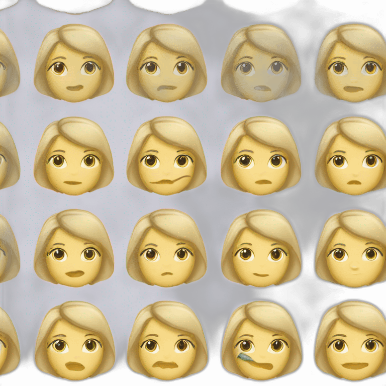 Femme blonde pas contente qui croise les bras emoji