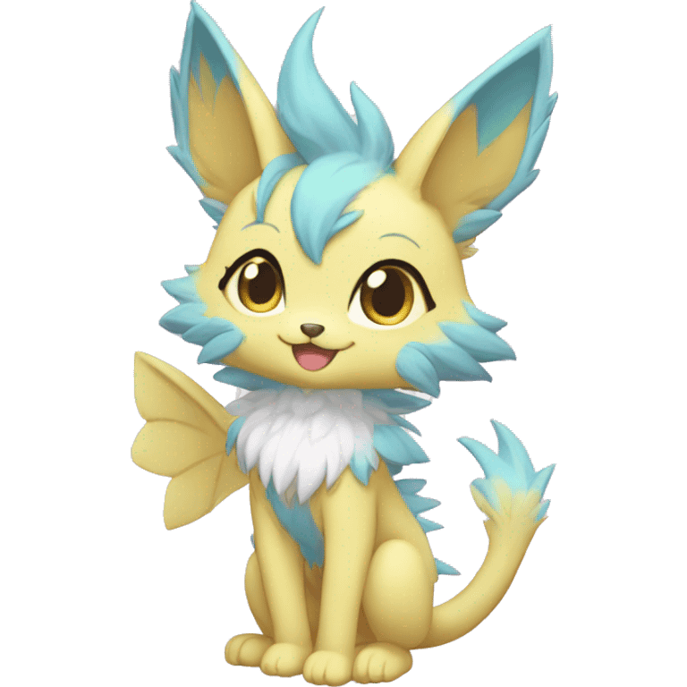 Anthro-Pastel-Fur-Sona-Chibi-Shiny-Fakémon full body emoji