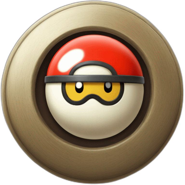 pokemon professor oak anime global trade station badge pokeball emoji