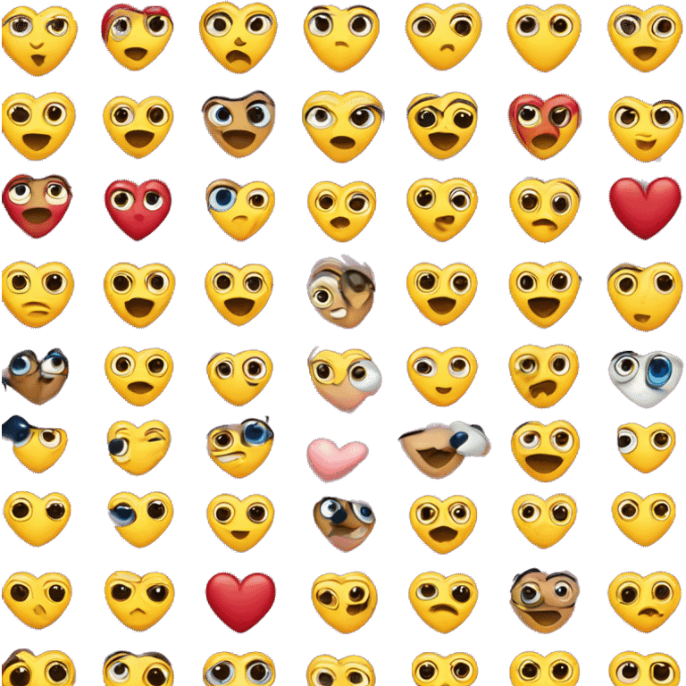 Cara de corazones en los ojos emoji