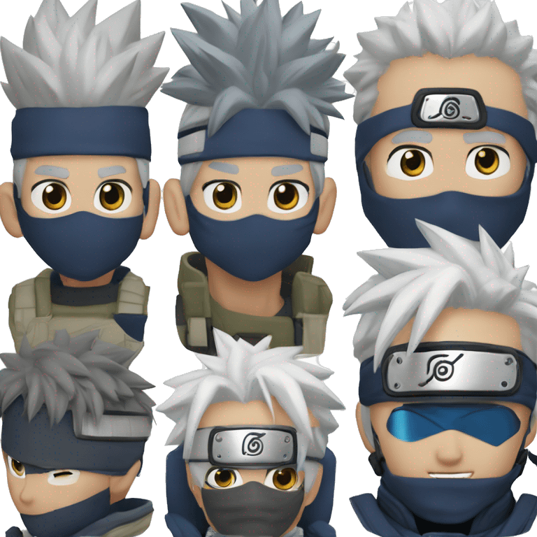 Gojo et kakashi jouent au echec emoji