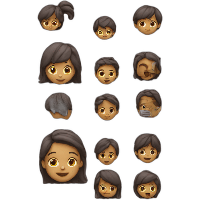 personnes qui font des enfants emoji