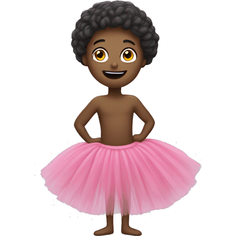 Un caca avec un tutu emoji