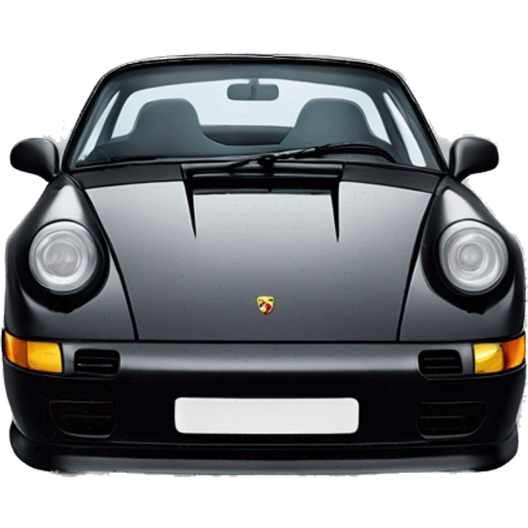 90s black Porsche ￼ emoji