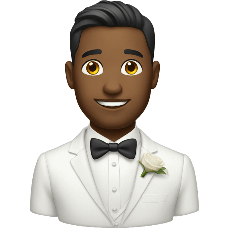 white groom emoji