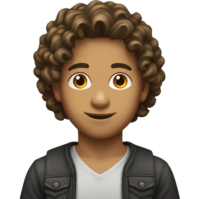 junge mit locken latino emoji