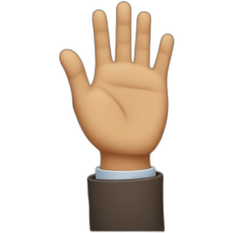 mann lift his hand up  emoji