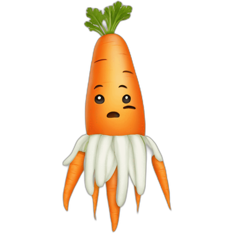 sad carrot emoji