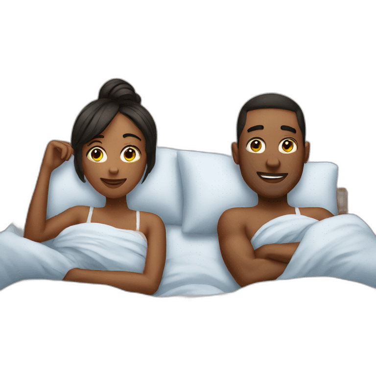 couple in bed emoji