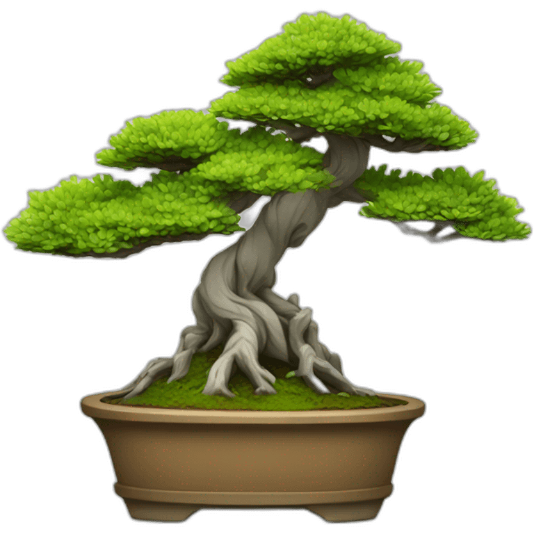 Informal upright bonsai emoji