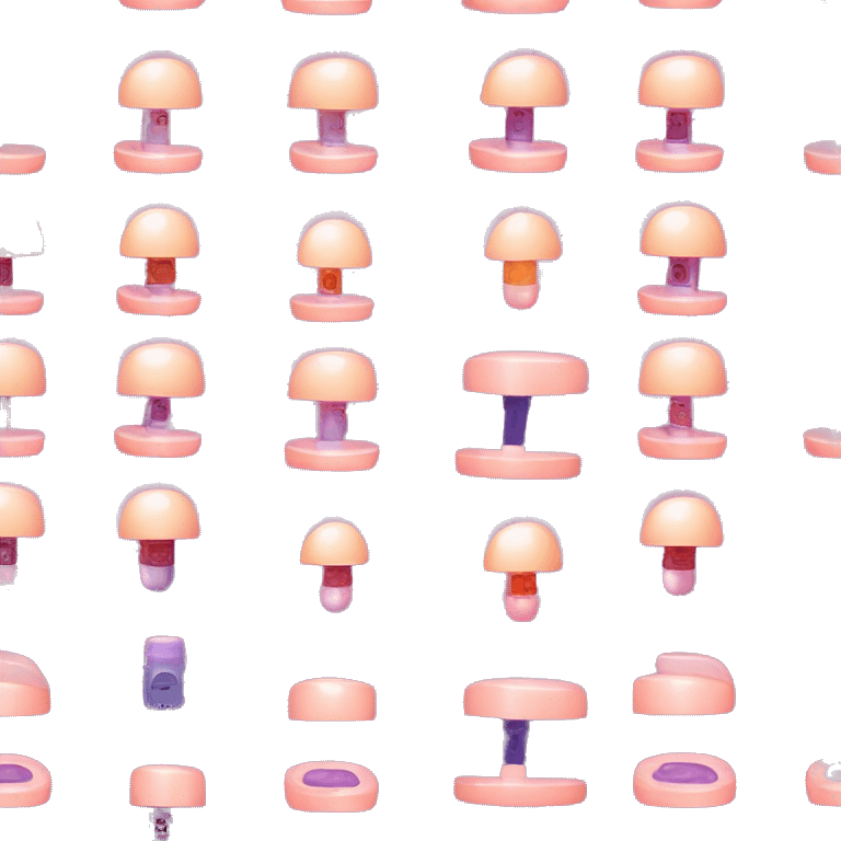 Realistic uv nail lamp emoji